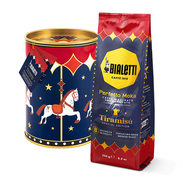 Bialetti Magico Ricordo Ground Coffee and Gift Tin
